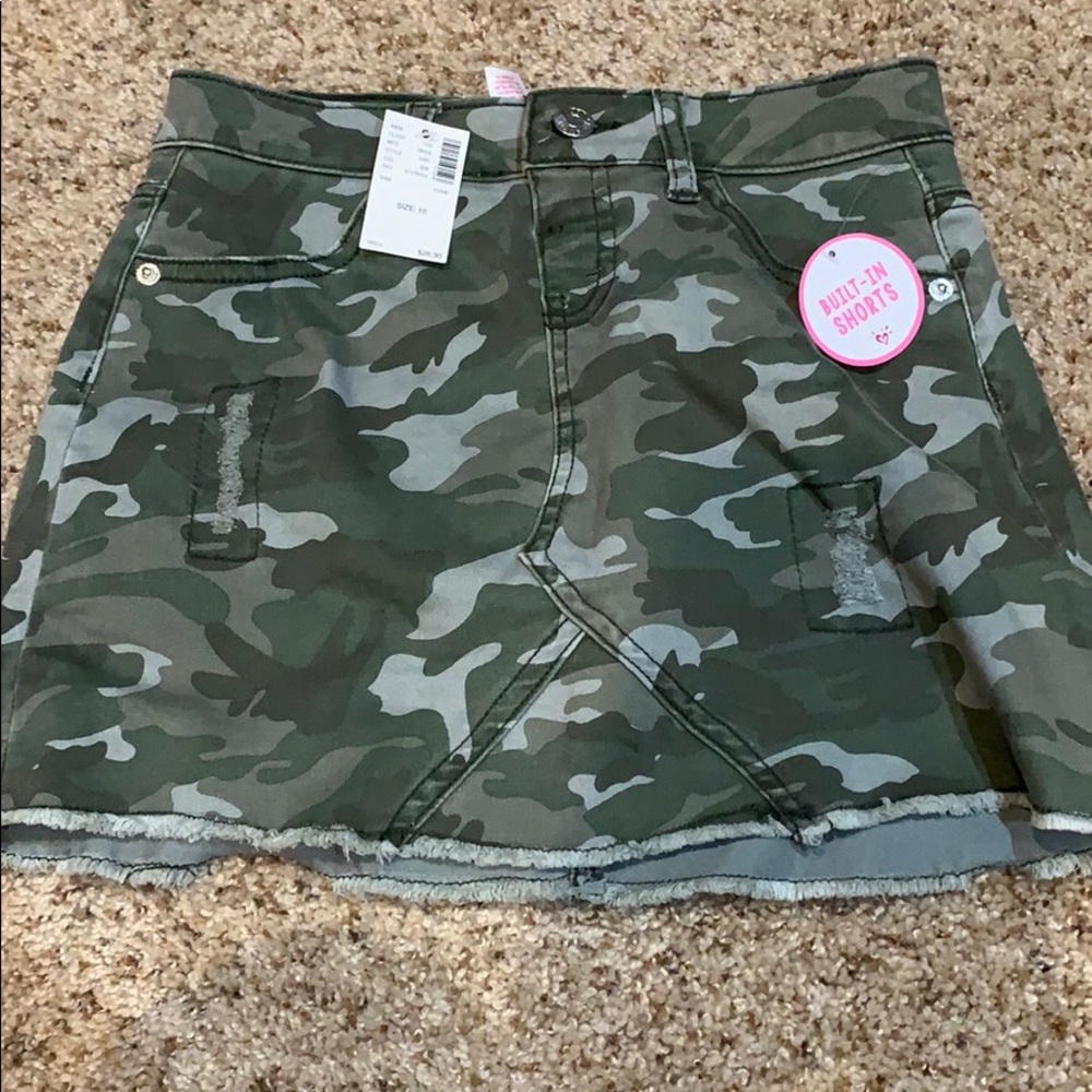 Camouflage Girls jean shorts from justice
